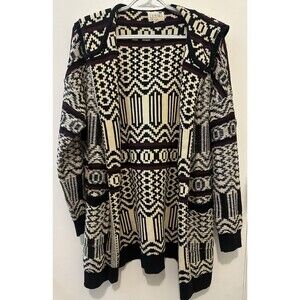 La Hearts Cardigan Sweater Size XS/S Runs Big See Measurements Chunky Cozy